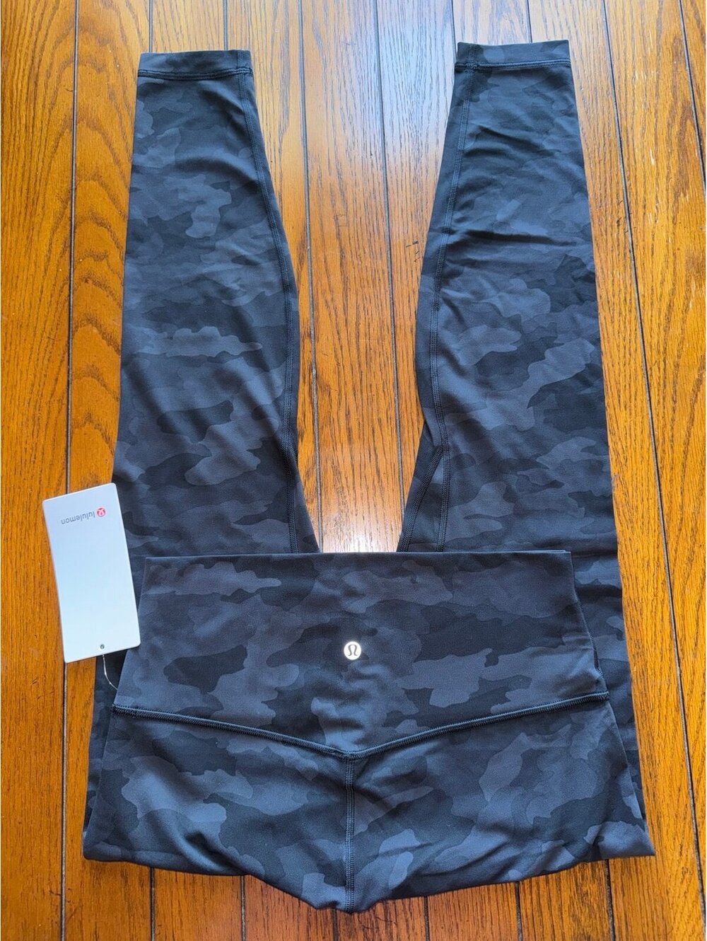 Lululemon Align High Rise 28” Heritage Camo Deep Coal Black Size 10 NWT